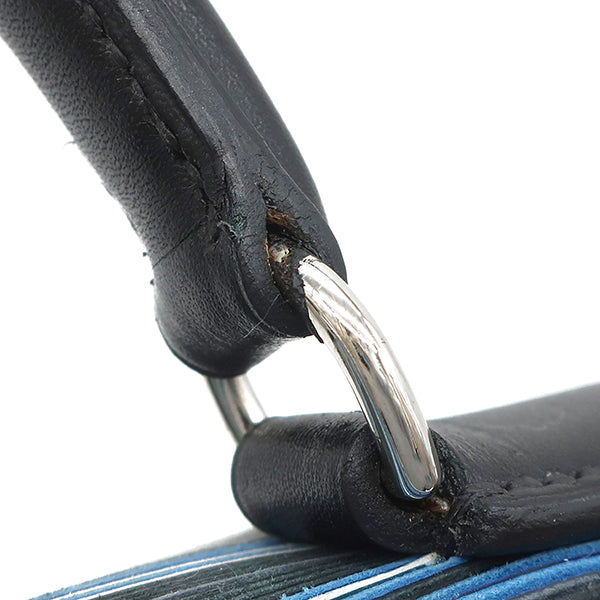 エルメス HERMES ケリー32 外縫い ブルー系 ヴィブラート ヴォー