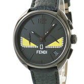 フェンディ FENDI モンスター バグズ クロノグラフ 40MM F214611611D1 クオーツ メンズ 未使用 純正ダイヤ イエローアイ 黒