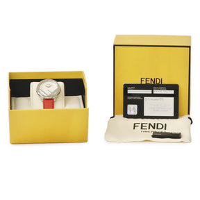 フェンディ FENDI エフ イズ フェンディ ラナウェイ 36MM F710034073 クオーツ レディース 未使用 白