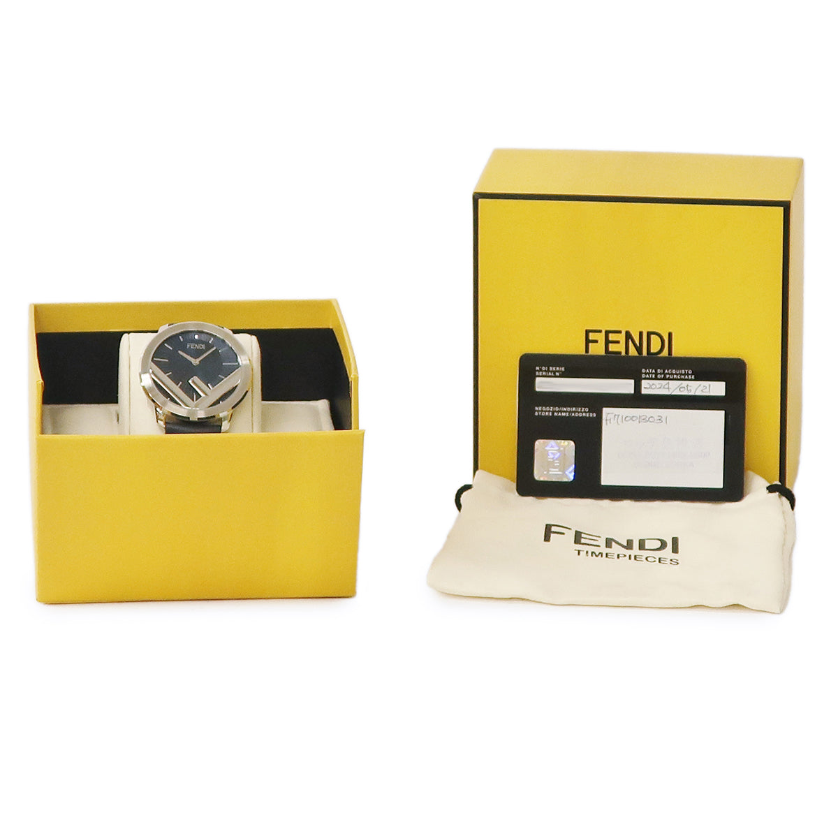 フェンディ FENDI エフ イズ フェンディ ラナウェイ 41MM F710013031 クオーツ メンズ 未使用 青 紺