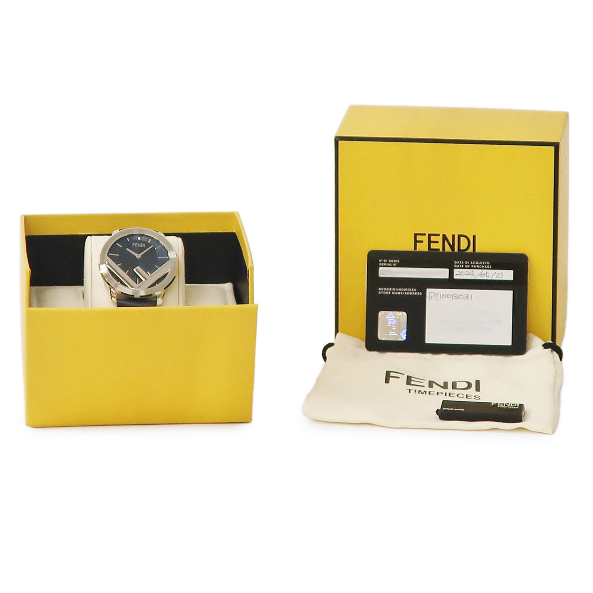 フェンディ FENDI エフ イズ フェンディ ラナウェイ 41MM F710013031 クオーツ メンズ 未使用 紺 青