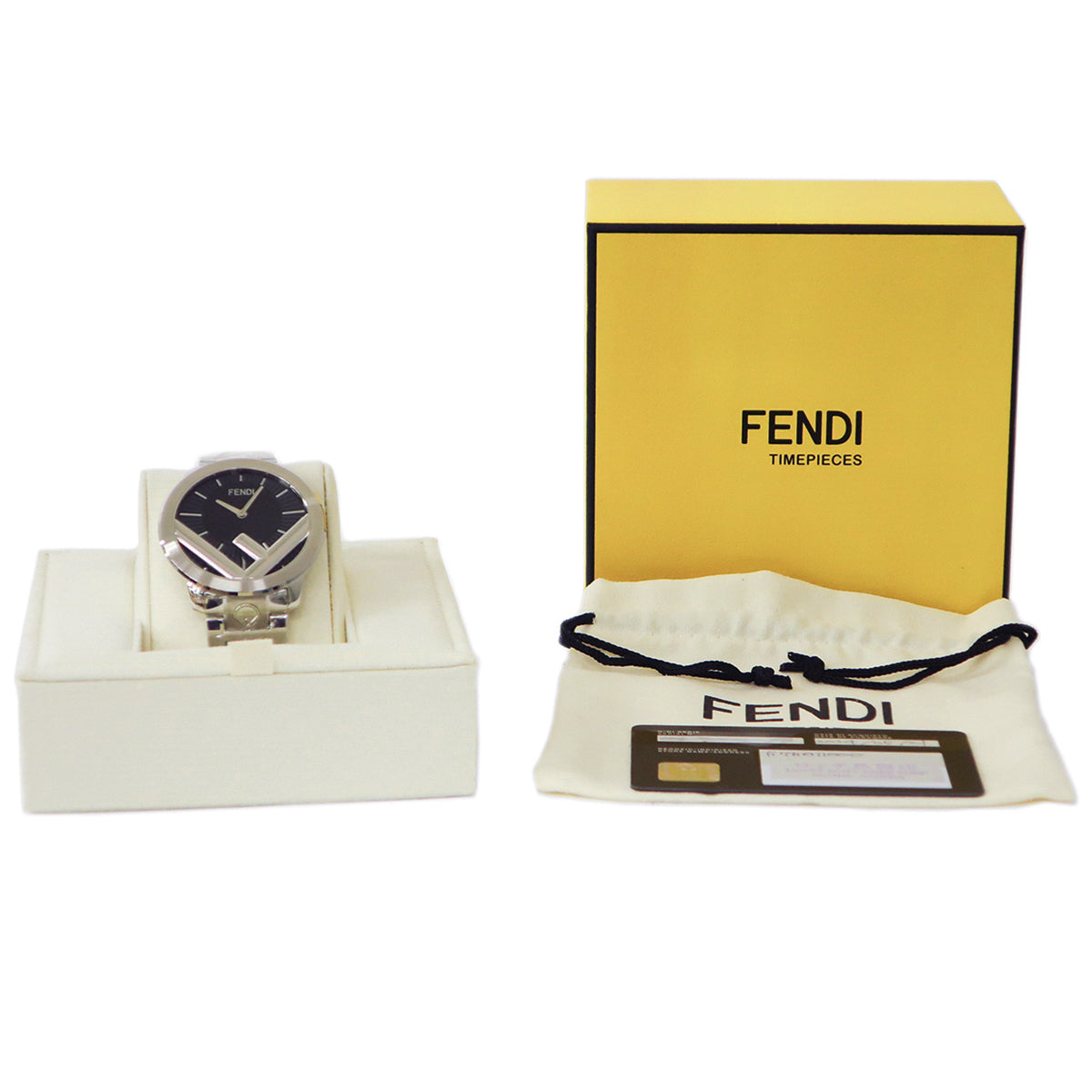 フェンディ FENDI エフ イズ フェンディ ラナウェイ 41MM F711011000 クオーツ メンズ 未使用 黒