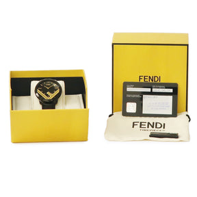 フェンディ FENDI エフ イズ フェンディ ラナウェイ 41MM F712111011 クオーツ メンズ 未使用 ブラック×ゴールド