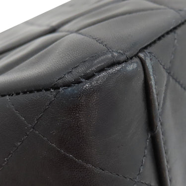 シャネル CHANEL デカマトラッセ A01094 ブラック ラムスキン ショルダーバッグ ゴールド金具 黒 フラップバッグ チェーンショルダー