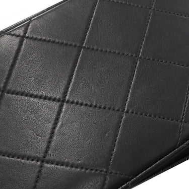 シャネル CHANEL デカマトラッセ A01094 ブラック ラムスキン ショルダーバッグ ゴールド金具 黒 フラップバッグ チェーンショルダー