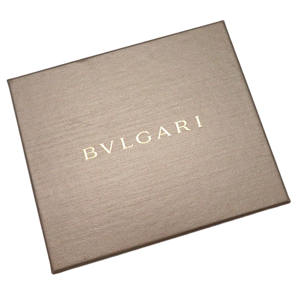 ブルガリ BVLGARI インフィニートゥム コンパクトウォレット 291749 ブラック×グリーン レザー 二つ折り財布 ゴールド金具 黒