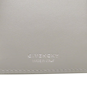 ジバンシイ GIVENCHY 4G ミディアム ウオレット BB60GZB CLOUD GLEY カーフ 二つ折り財布 シルバー金具 コンパクト