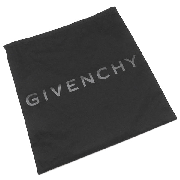 ジバンシイ GIVENCHY パンドラ スモール ブラック×ナチュラル フェイクファー レザー ショルダーバッグ シルバー金具 ヒョウ柄