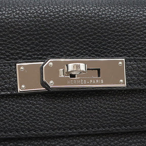 エルメス HERMES ケリー32 外縫い ブラック トゴ 2WAYバッグ シルバー金具 黒 ショルダー