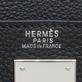 エルメス HERMES ケリー32 外縫い ブラック トゴ 2WAYバッグ シルバー金具 黒 ショルダー