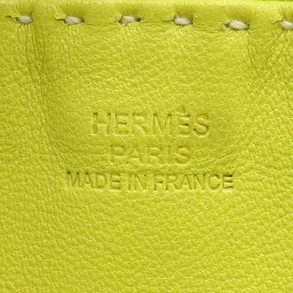 エルメス HERMES クルードセル イエロー系 レザー ショルダーバッグ 黄色