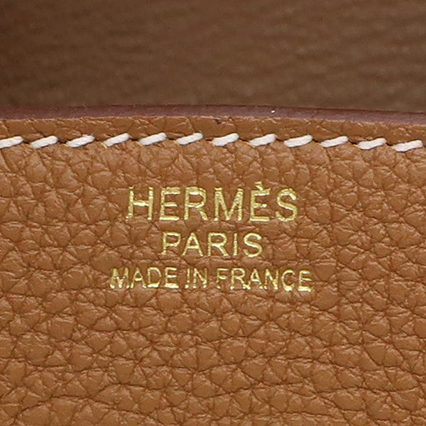 エルメス HERMES バーキン30 ゴールド トゴ ハンドバッグ ゴールド金具 茶