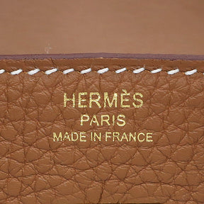 エルメス HERMES バーキン25 ゴールド トゴ ハンドバッグ ゴールド金具 新品 未使用 茶