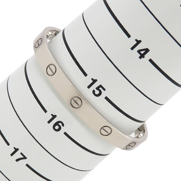 カルティエ Cartier LOVE ラブブレス B6067617 ホワイトゴールド K18WG #17 ブレスレット 750WG 18K