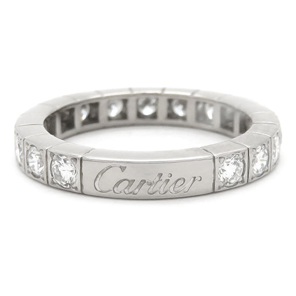 カルティエ Cartier ラニエール フルダイヤ ホワイトゴールド K18WG ダイヤモンド ＃49(JP9) リング 指輪 750 WG 18金  18K