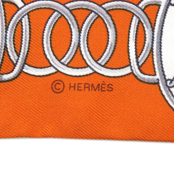 エルメス HERMES ツイリー ポティロン×ベージュ×グリス シルク スカーフ 【LIFT PROFILE/リフト プロフィール】