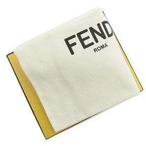 フェンディ FENDI ピーカブー マイクロ ウォレット 8M0426 グリーン系 レザー 三つ折り財布 シルバー金具 緑 コンパクトウォレット