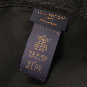 ルイヴィトン LOUIS VUITTON ダミエ デニム 3D M7534L ブルー コットン 14039 キャップ ゴールド金具 24SS