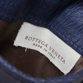 ボッテガヴェネタ BOTTEGA VENETA フラップ 464902 ブルー レザー カードケース 青