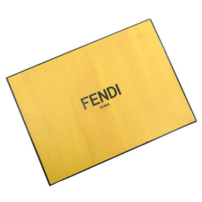 フェンディ FENDI Faster FFロゴ 7E1555 ブラック レザー メッシュ ＃9 スニーカー 黒