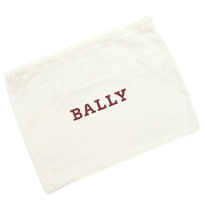 バリー BALLY セカンドバッグ CURTZ.TSP COFFEE カーフ クラッチバッグ シルバー金具 茶 ストライプ