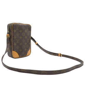 ルイヴィトン LOUIS VUITTON ダヌーブ M45266 モノグラム モノグラムキャンバス ショルダーバッグ ゴールド金具 茶 斜め掛け