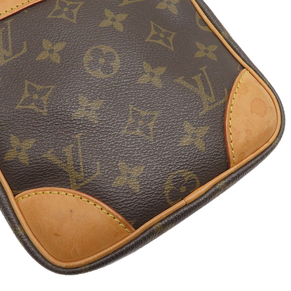 ルイヴィトン LOUIS VUITTON ダヌーブ M45266 モノグラム モノグラムキャンバス ショルダーバッグ ゴールド金具 茶 斜め掛け