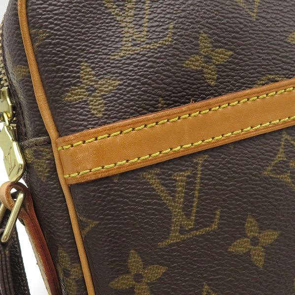 ルイヴィトン LOUIS VUITTON ダヌーブ M45266 モノグラム モノグラムキャンバス ショルダーバッグ ゴールド金具 茶 斜め掛け