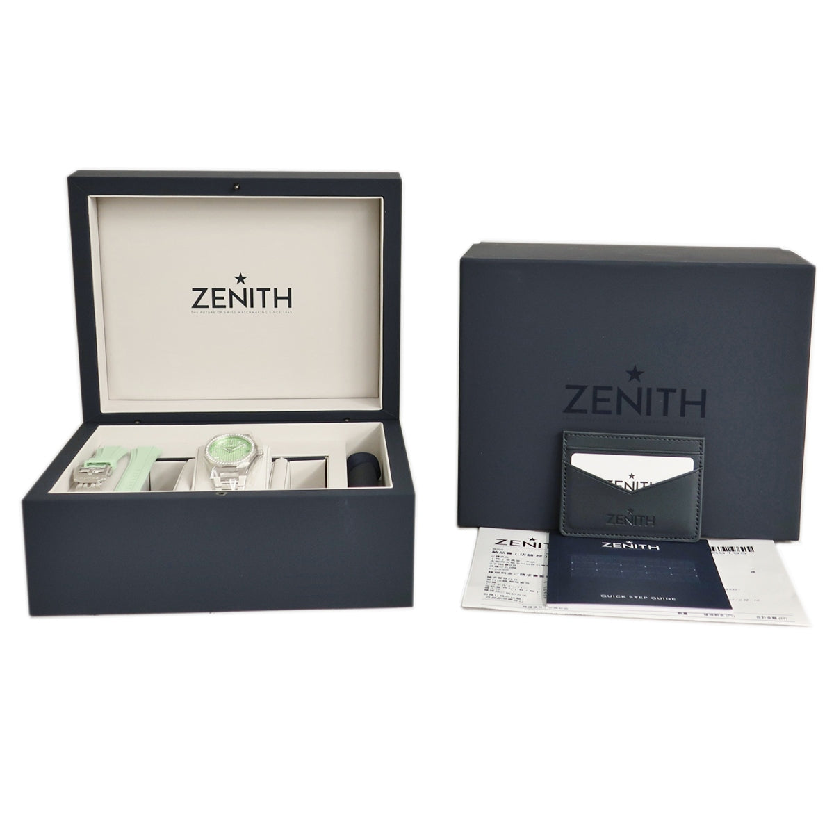 ゼニス ZENITH デファイ スカイライン 36 16.9400.670/61.I001 自動巻き メンズ レディース メーカー点検済 純正ダイヤ 緑 星