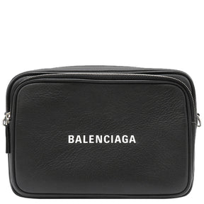 バレンシアガ BALENCIAGA エブリデイ クロスボディバッグ 638414 ブラック レザー ショルダーバッグ シルバー金具 黒