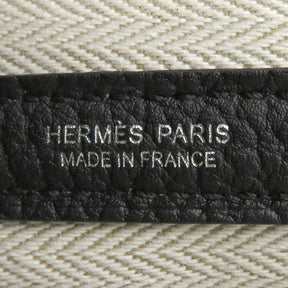 エルメス HERMES ガーデンパーティPM ブラック ネゴンダ トートバッグ シルバー金具 黒