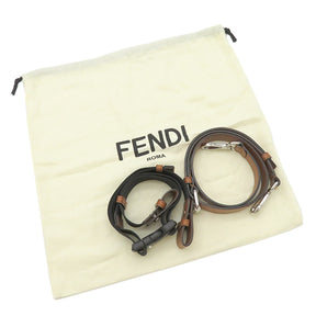 フェンディ FENDI バゲット 7VA472 マルチカラー レザー キャンバス ショルダーバッグ シルバー金具 ズッカ柄