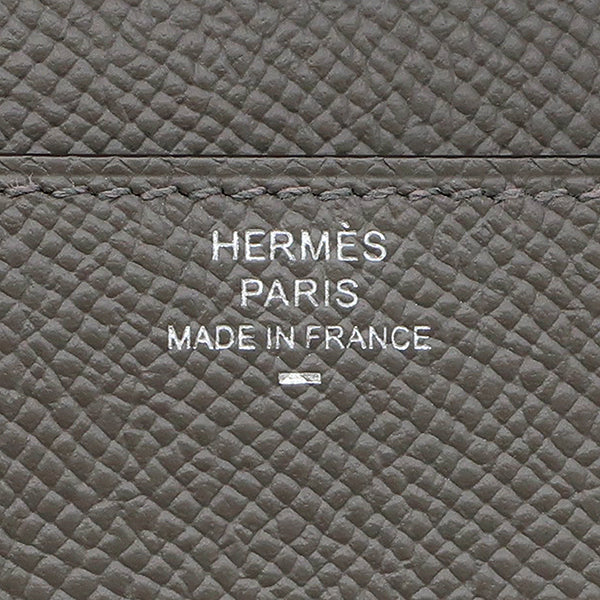 エルメス HERMES コンスタンス トゥーゴー グリメイヤー ヴォーエプソン リザード 長財布 シルバー金具 ショルダー