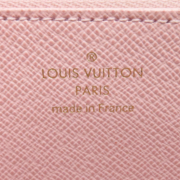 ルイヴィトン LOUIS VUITTON ジッピー ウォレット M41894 モノグラム×ローズバレリーヌ モノグラムキャンバス 長財布 ゴールド金具 茶 ラウンドファスナー