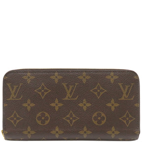 ルイヴィトン LOUIS VUITTON ジッピー ウォレット M41894 モノグラム×ローズバレリーヌ モノグラムキャンバス 長財布 ゴールド金具 茶 ラウンドファスナー