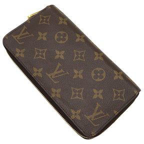 ルイヴィトン LOUIS VUITTON ジッピー ウォレット M41894 モノグラム×ローズバレリーヌ モノグラムキャンバス 長財布 ゴールド金具 茶 ラウンドファスナー