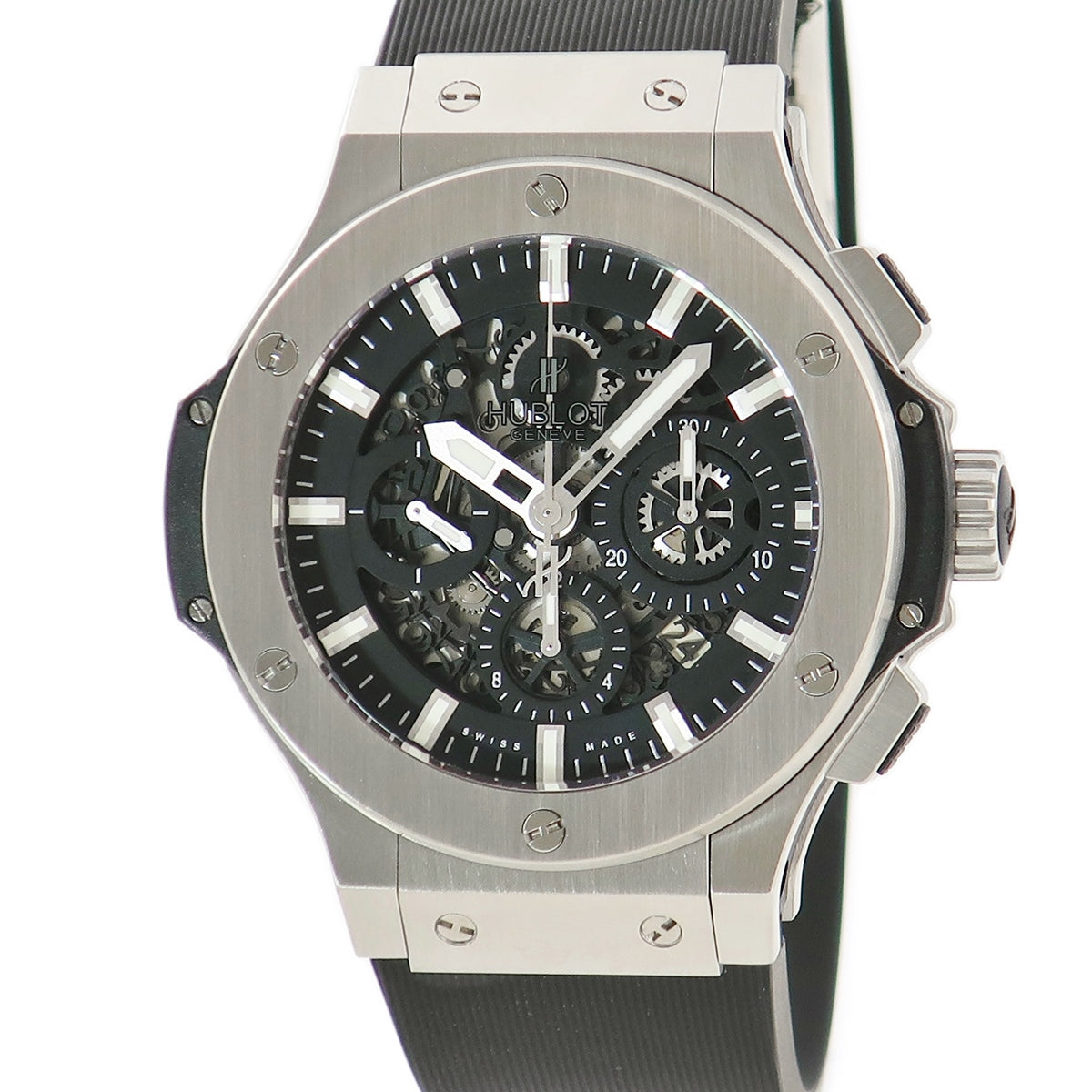 ウブロ HUBLOT ビッグバン アエロバン クロノ 311.SX.1170.GR 自動巻き メンズ バー 黒 スケルトン