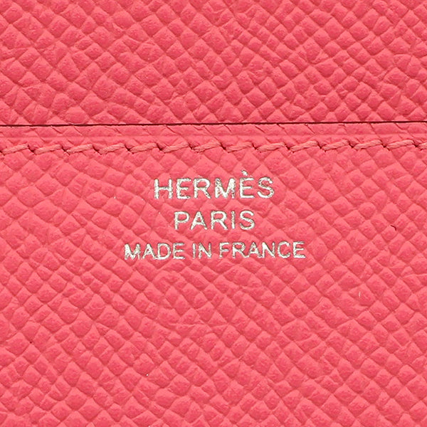 エルメス HERMES コンスタンス トゥーゴー ローズアザレ ヴォーエプソン 長財布 シルバー金具 新品 未使用 ショルダー