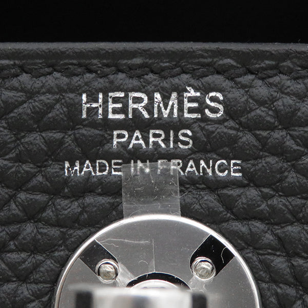 エルメス HERMES リンディ ミニ 20 ブラック トリヨンクレマンス ショルダーバッグ シルバー金具 新品 未使用 黒