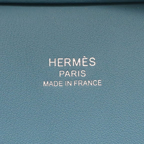 エルメス HERMES ジプシエール ミニ ジグザグ ニューブルージーン エバーカラー ショルダーバッグ シルバー金具 青