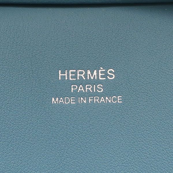 エルメス HERMES ジプシエール ミニ ジグザグ ニューブルージーン エバーカラー ショルダーバッグ シルバー金具 青