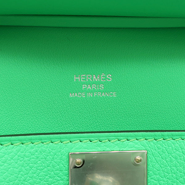 エルメス HERMES ジプシエール ミニ ヴェールコミック エバーカラー ショルダーバッグ シルバー金具 新品 未使用 緑