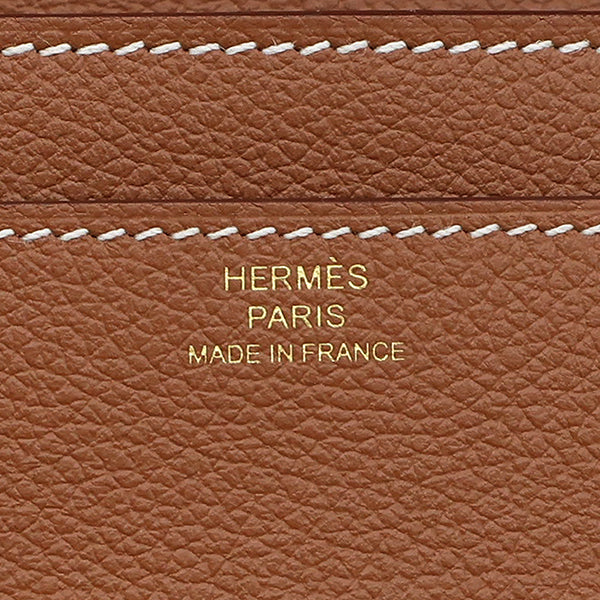 エルメス HERMES コンスタンス トゥーゴー ゴールド エバーカラー 長財布 ゴールド金具 新品 未使用 茶 ショルダー