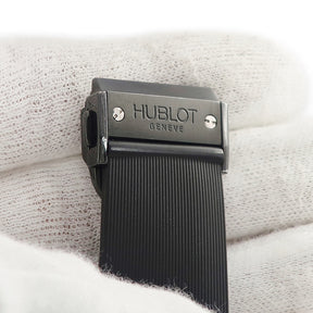 ウブロ HUBLOT ビッグバン オールブラック 309.CM.134.RX.AES07 自動巻き メンズ OH済 アイルトンセナコラボ 限定