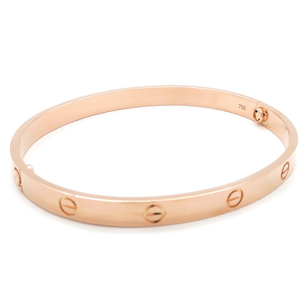 カルティエ Cartier LOVE ラブブレス B6067421 ピンクゴールド K18PG #21 ブレスレット 750 18K 18金 バングル