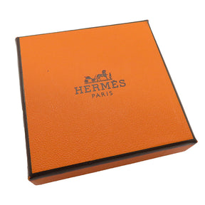 エルメス HERMES ポップアッシュ ペンダント ブラックXシルバー メタル ラッカー ネックレス シルバー金具 Hネックレス