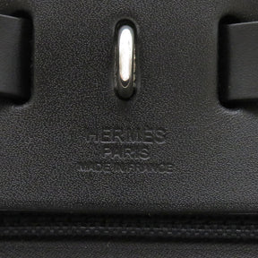 エルメス HERMES エールバッグ ジップ PM ブラック トワルオフィシエ バッシュハンター 2WAYバッグ シルバー金具 新品 未使用 黒