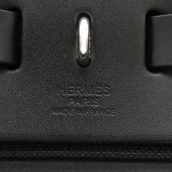 エルメス HERMES エールバッグ ジップ PM ブラック トワルオフィシエ バッシュハンター 2WAYバッグ シルバー金具 新品 未使用 黒