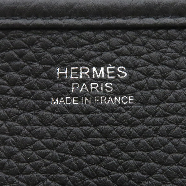 エルメス HERMES エヴリン3 PM アマゾン ブラック トリヨンクレマンス ショルダーバッグ シルバー金具 黒