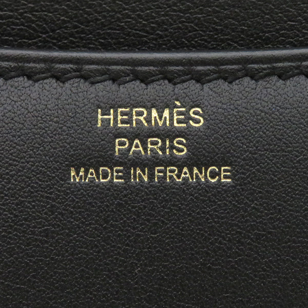 エルメス HERMES コンスタンス3 ミニ ブラック スイフト ショルダーバッグ ゴールド金具 黒